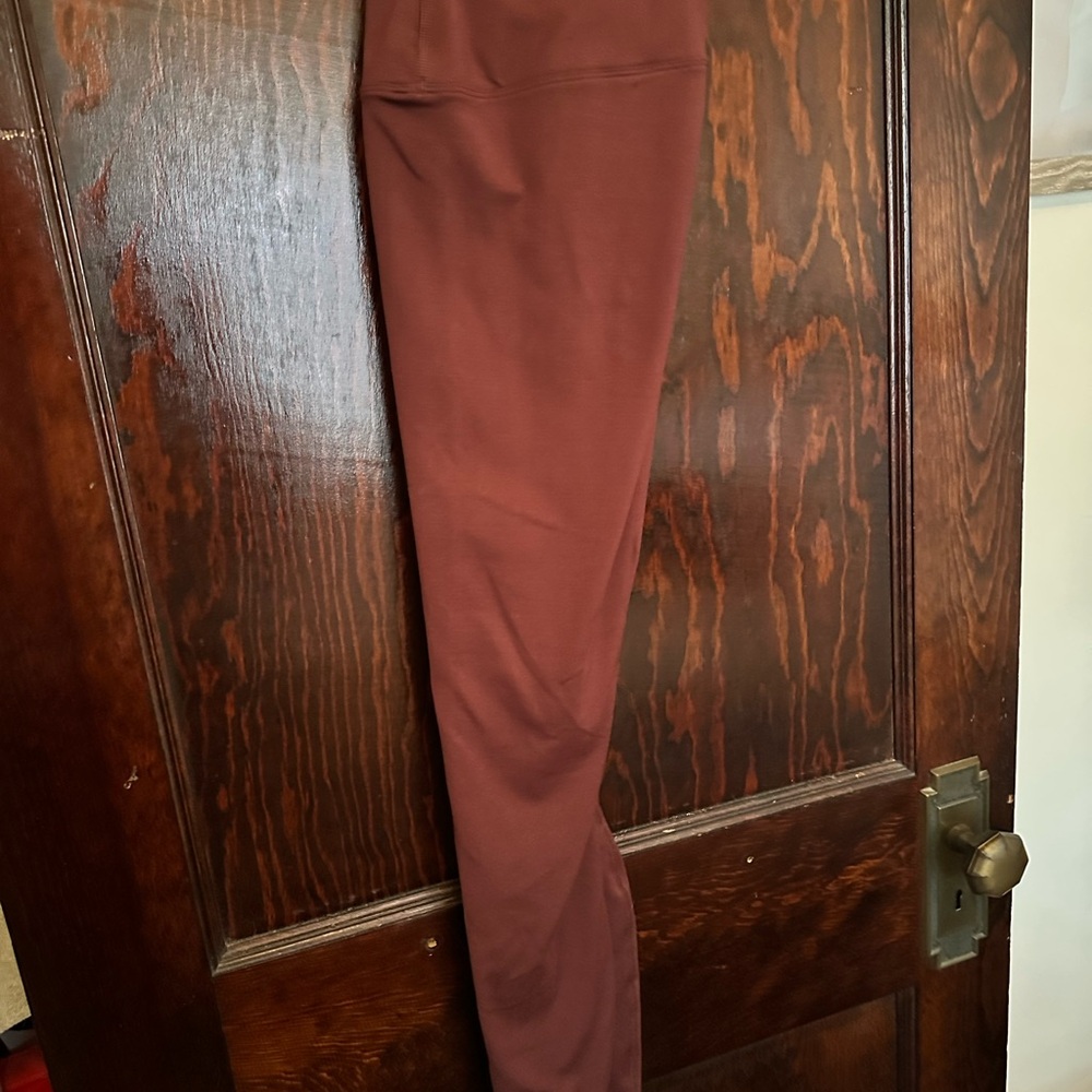 Nobull High Rise Matte Leggings - Maroon